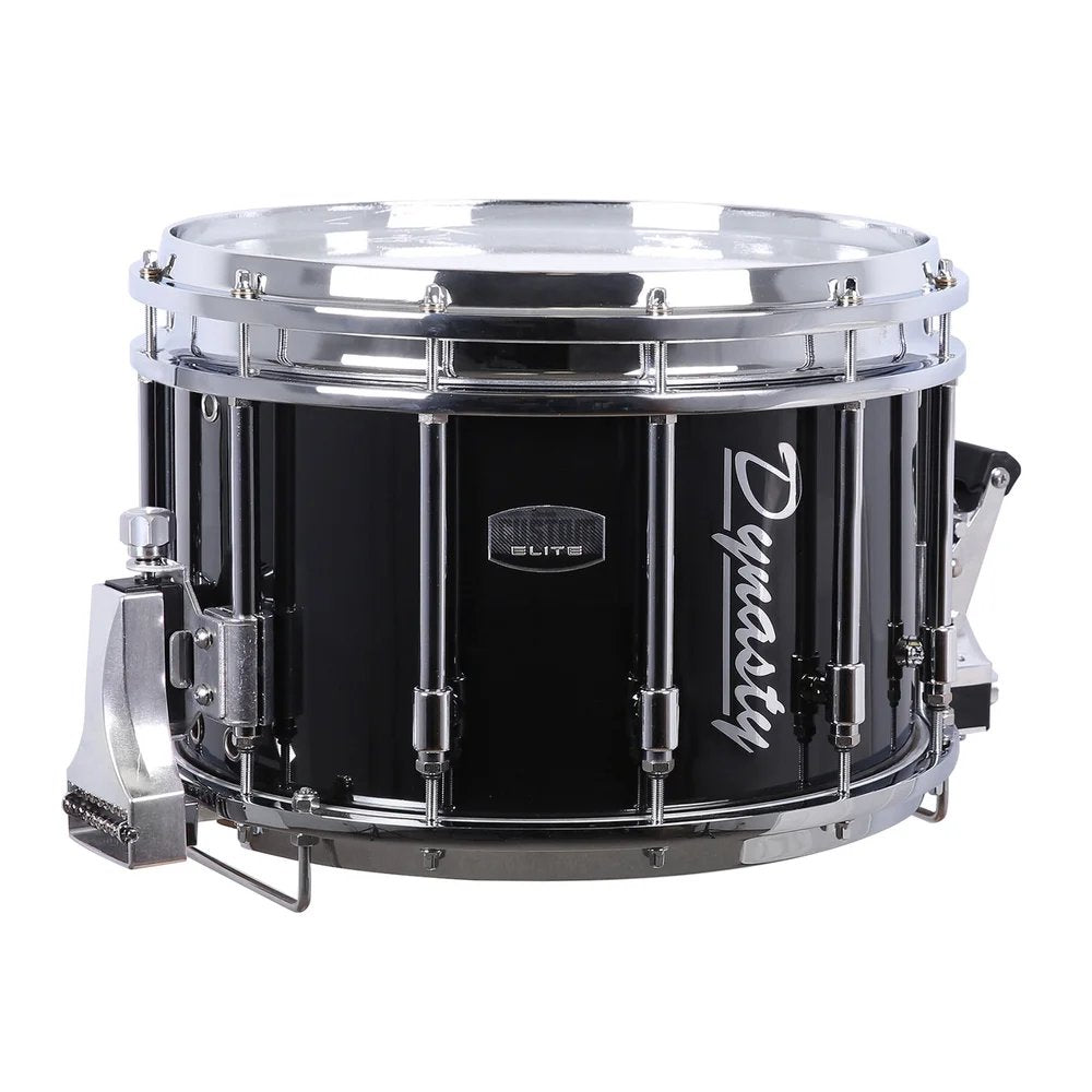 Dynasty Shorty Marching Snare 14x10 Chrome HW Black MS-S14W-B