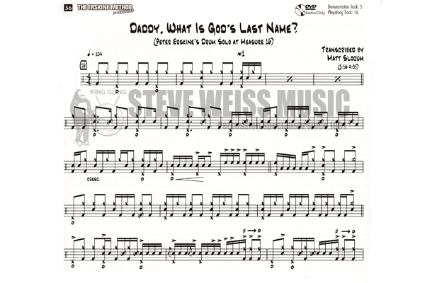 Erskine-Erskine Method for Drumset (online video access included)
