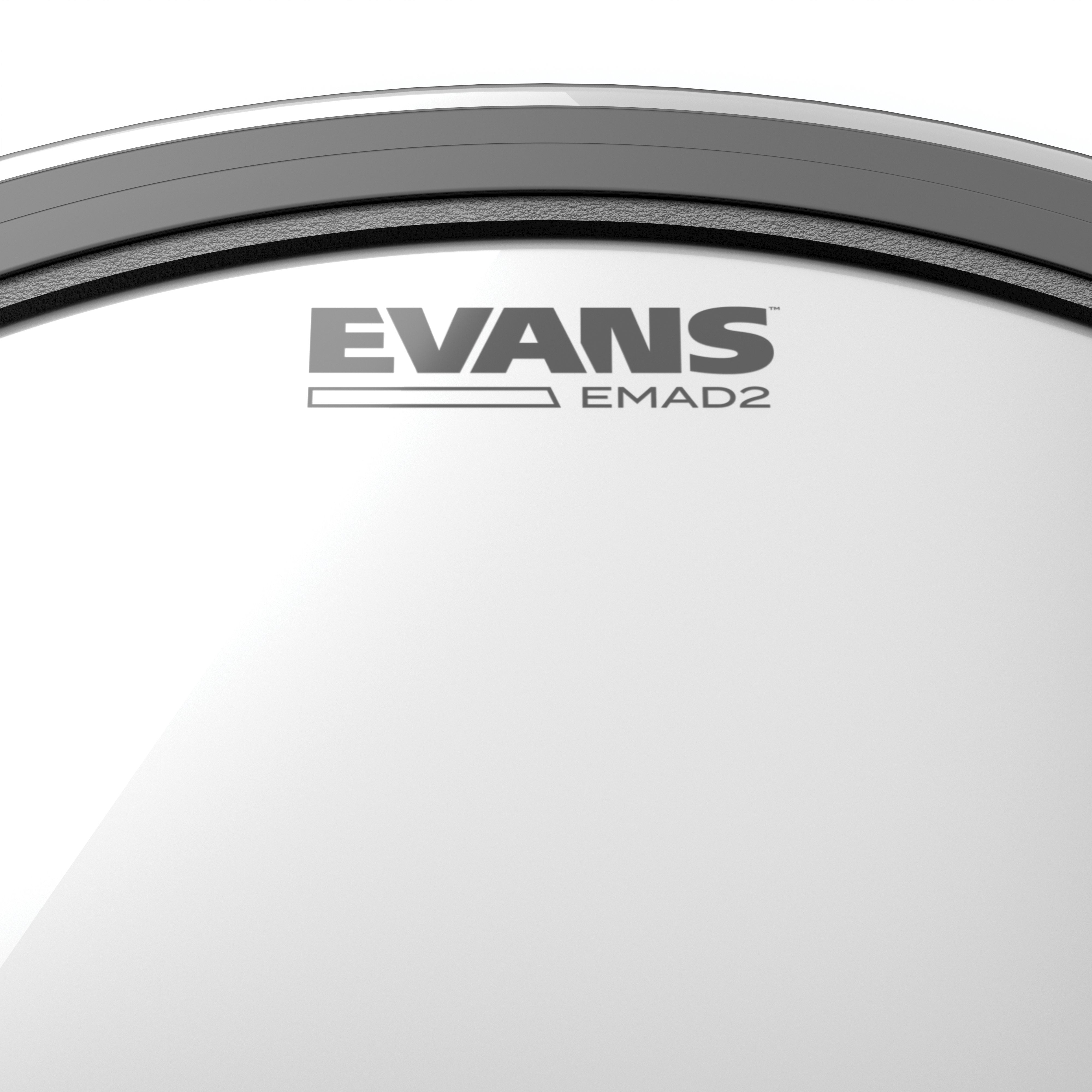 Evans EMAD2 Clear Bass Drumhead - 24" - Image 2
