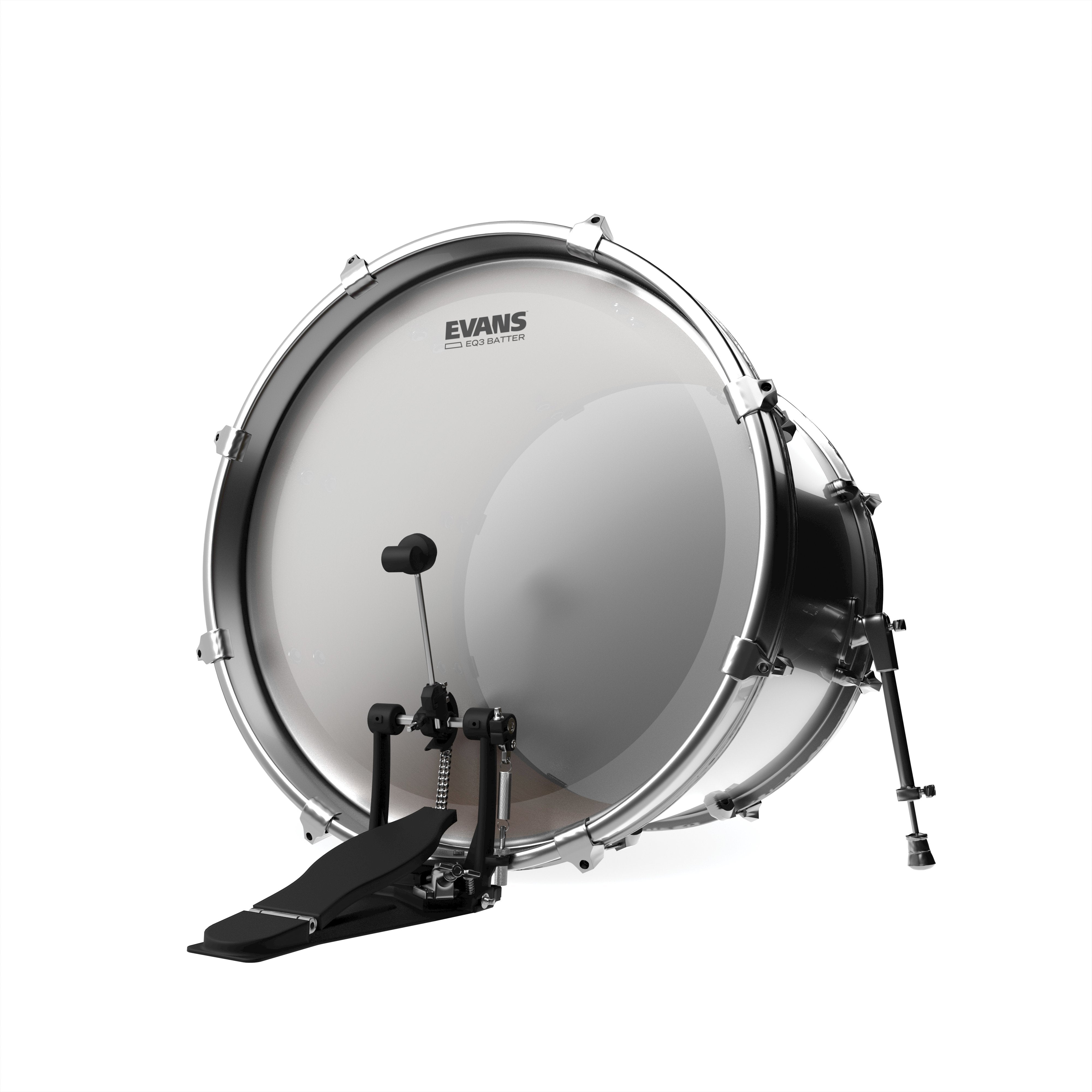 Evans EQ3 Frosted Bass Drumhead - 20" - Image 4