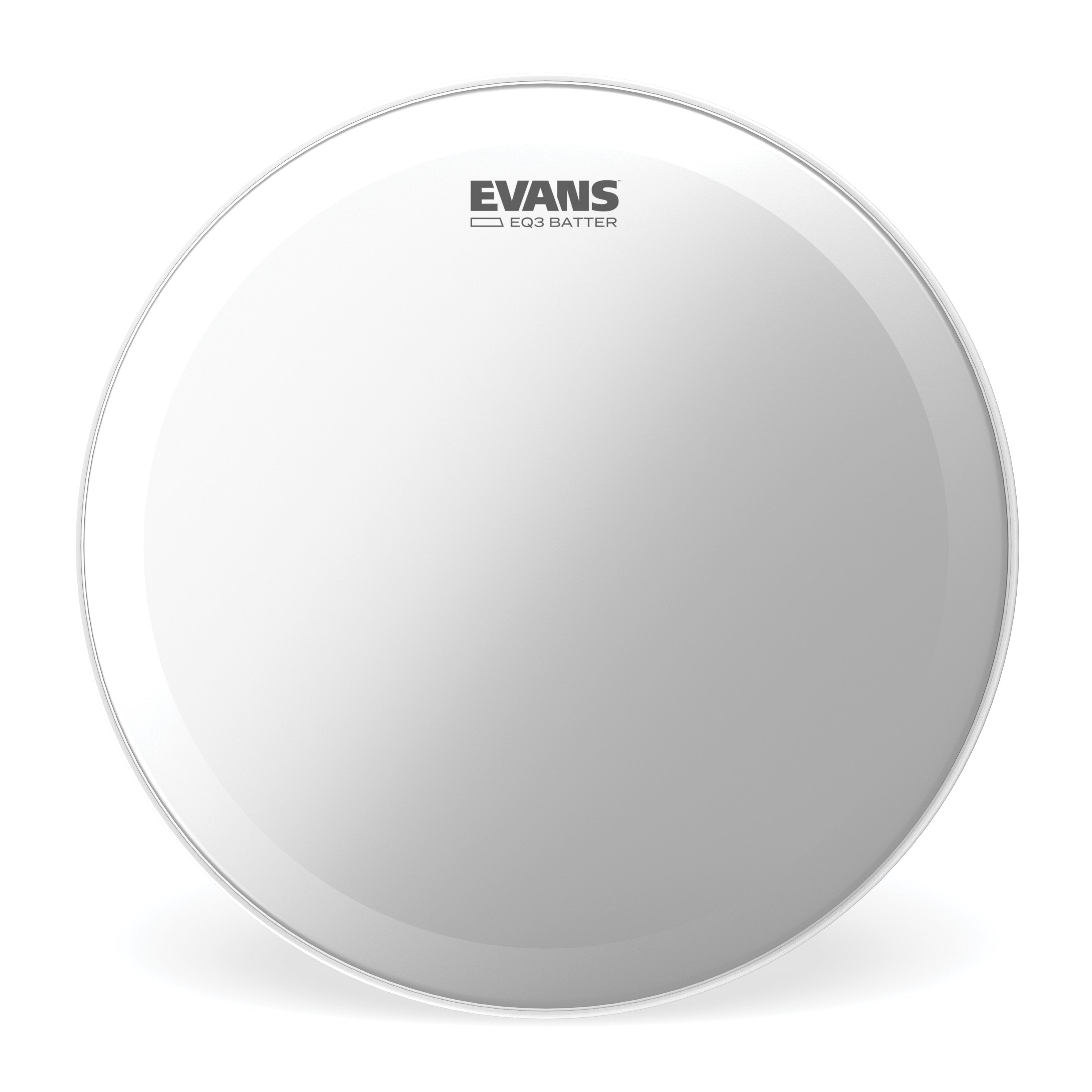 Evans EQ3 Frosted Bass Drumhead - 20" - Image 1