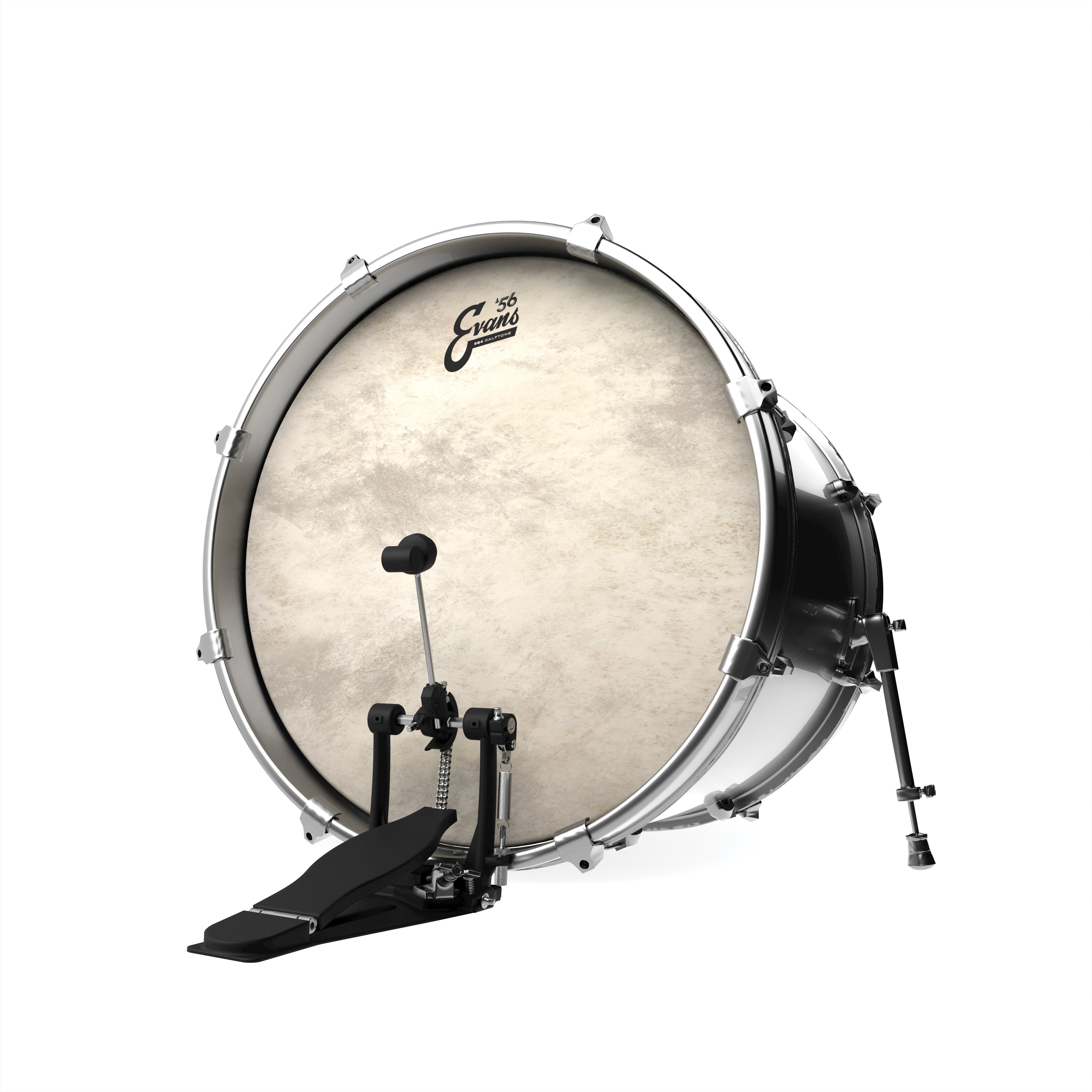 Evans EQ4 Calftone Batter Bass Drumhead - 16" - Image 3