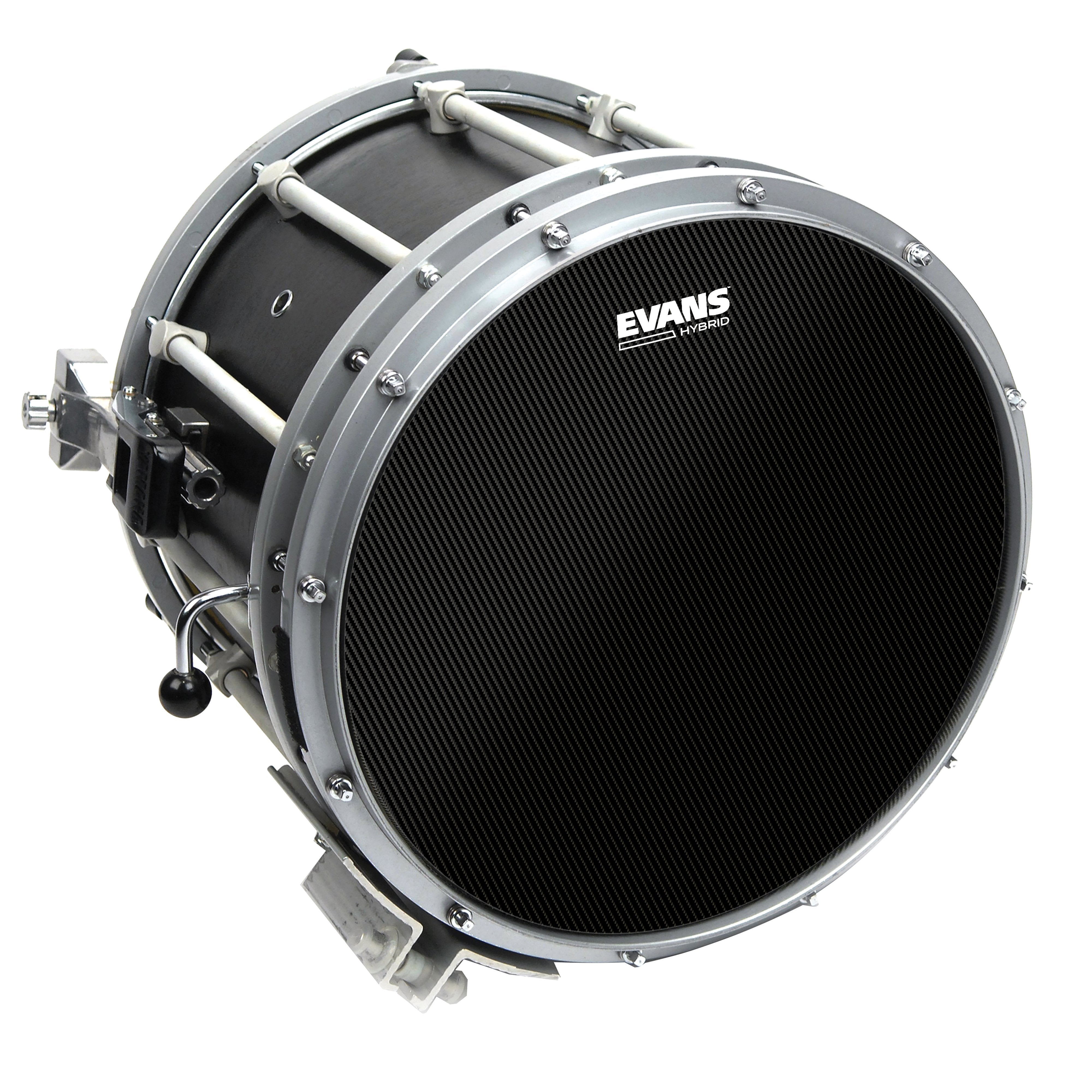 Evans Hybrid Black Marching Snare Drumhead - 13" - Image 3