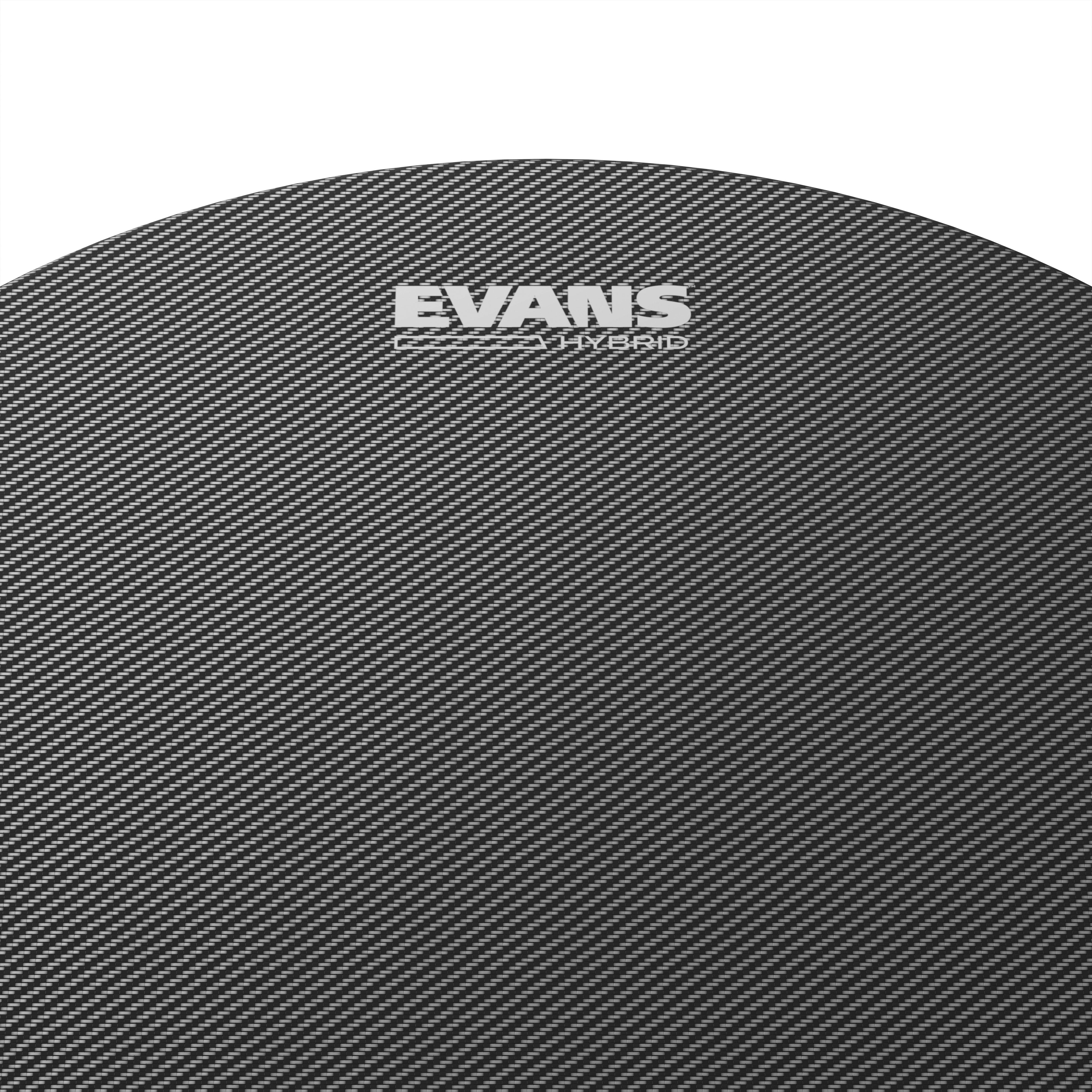 Evans Hybrid Grey Marching Snare Drumhead - 14" - Image 2