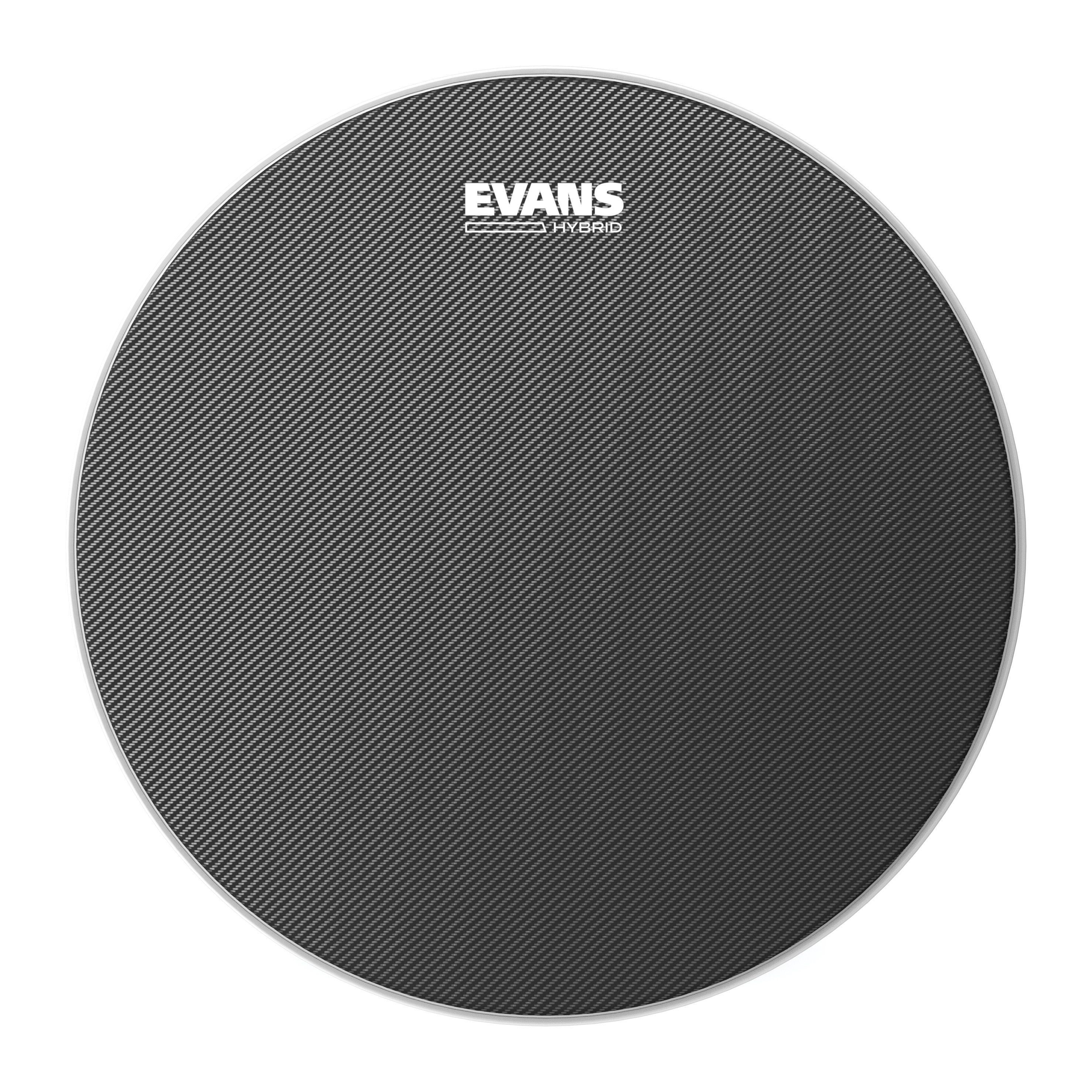 Evans Hybrid Grey Marching Snare Drumhead - 14" - Image 1