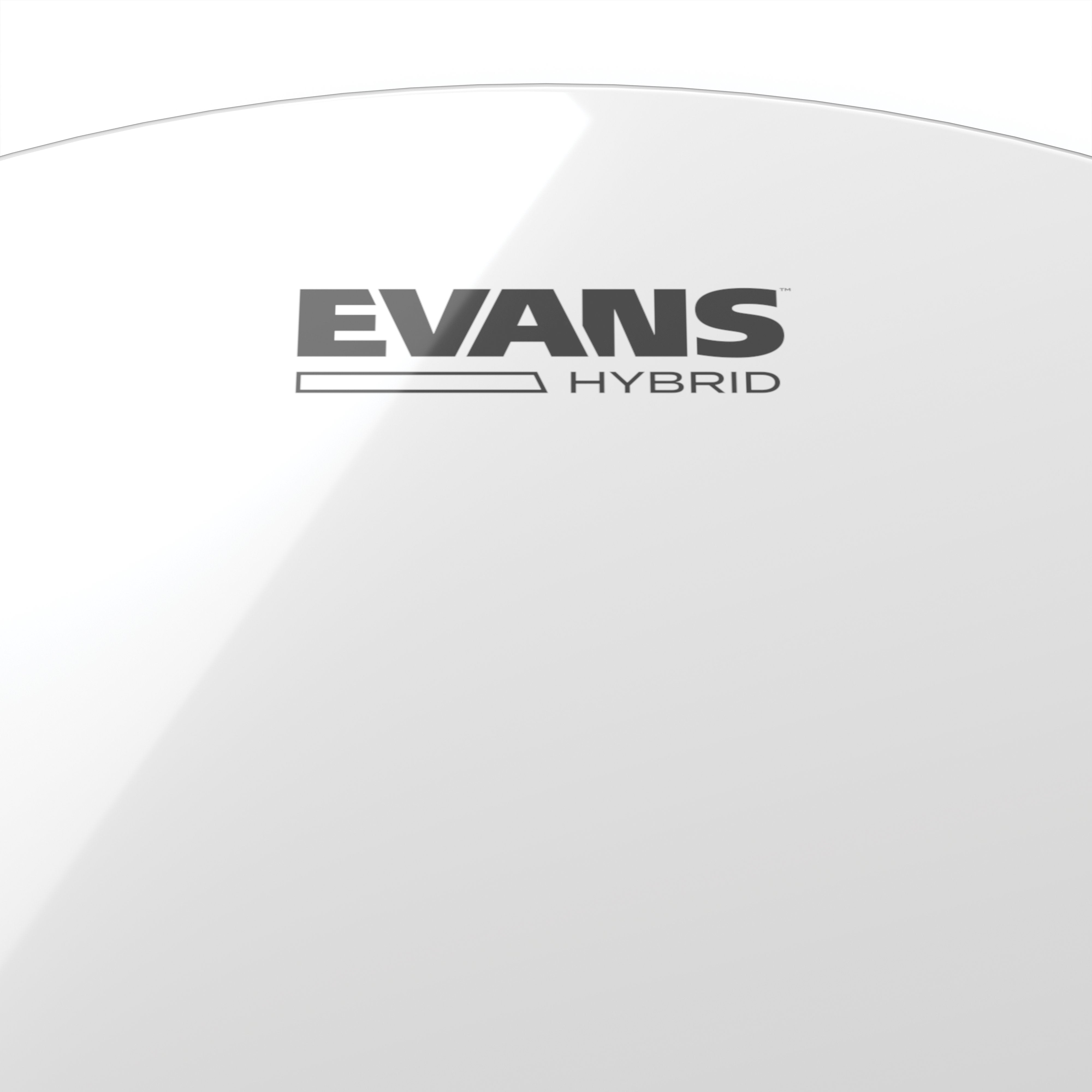 Evans Hybrid White Marching Snare Drumhead - 13" - Image 2
