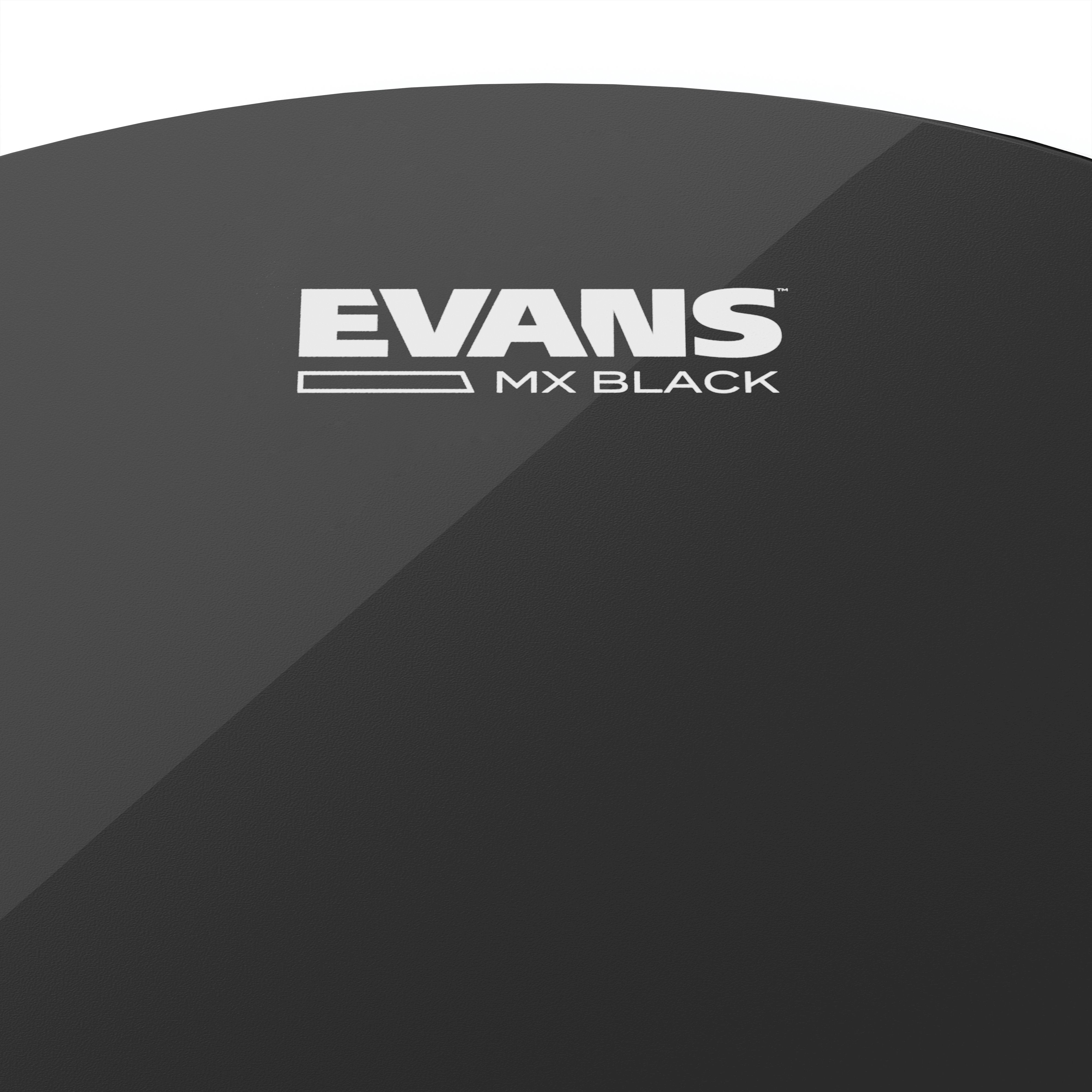 Evans MX Black Marching Tenor Drumhead - 6" - Image 2