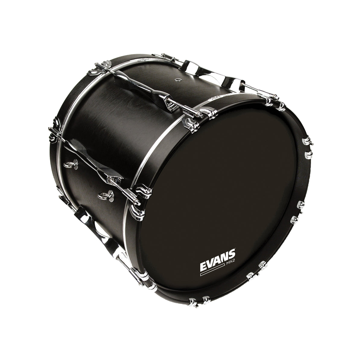 Evans MX2 Black Marching Bass Drumhead - 16" - Image 3