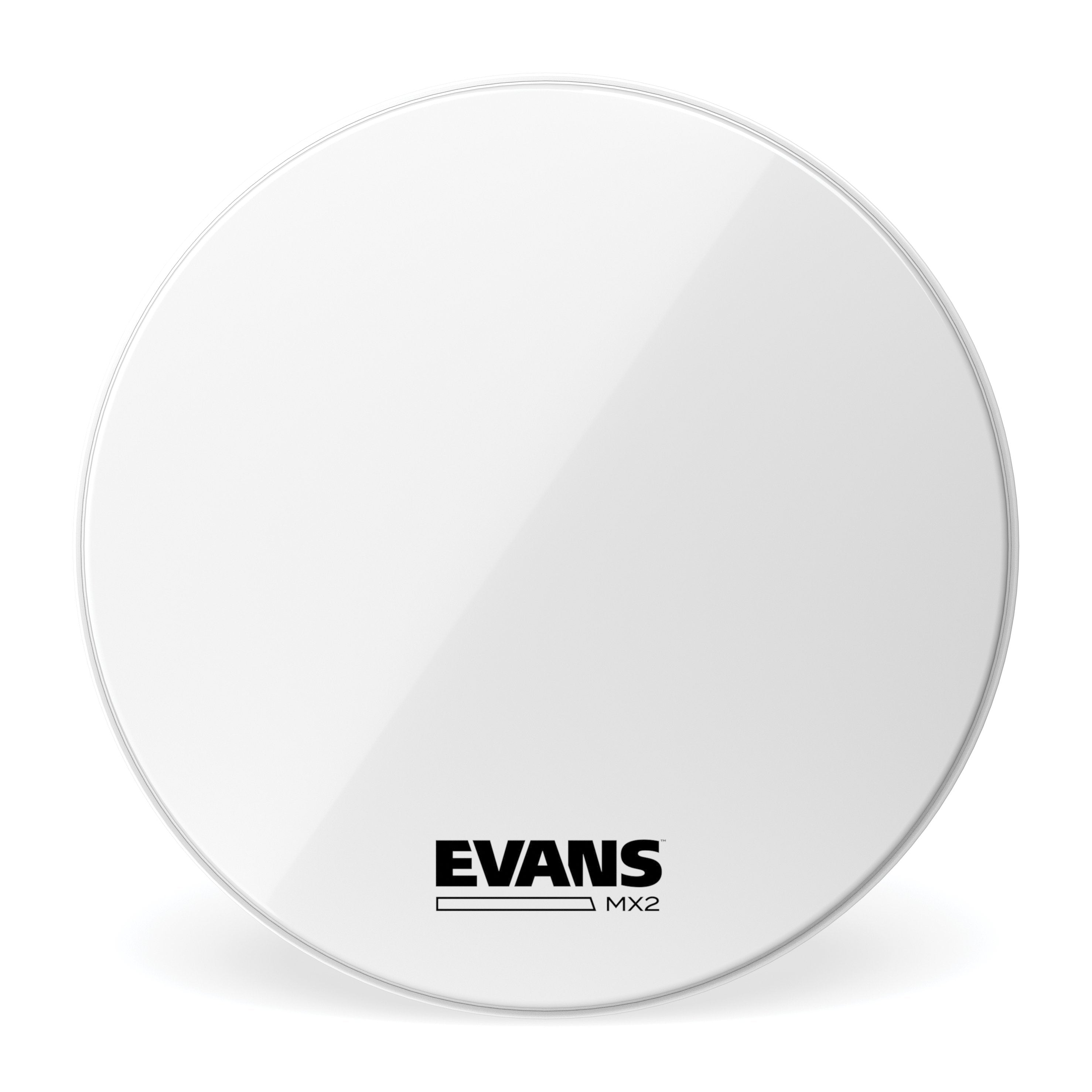 Evans MX2 White Marching Bass Drumhead - 20" - Image 1