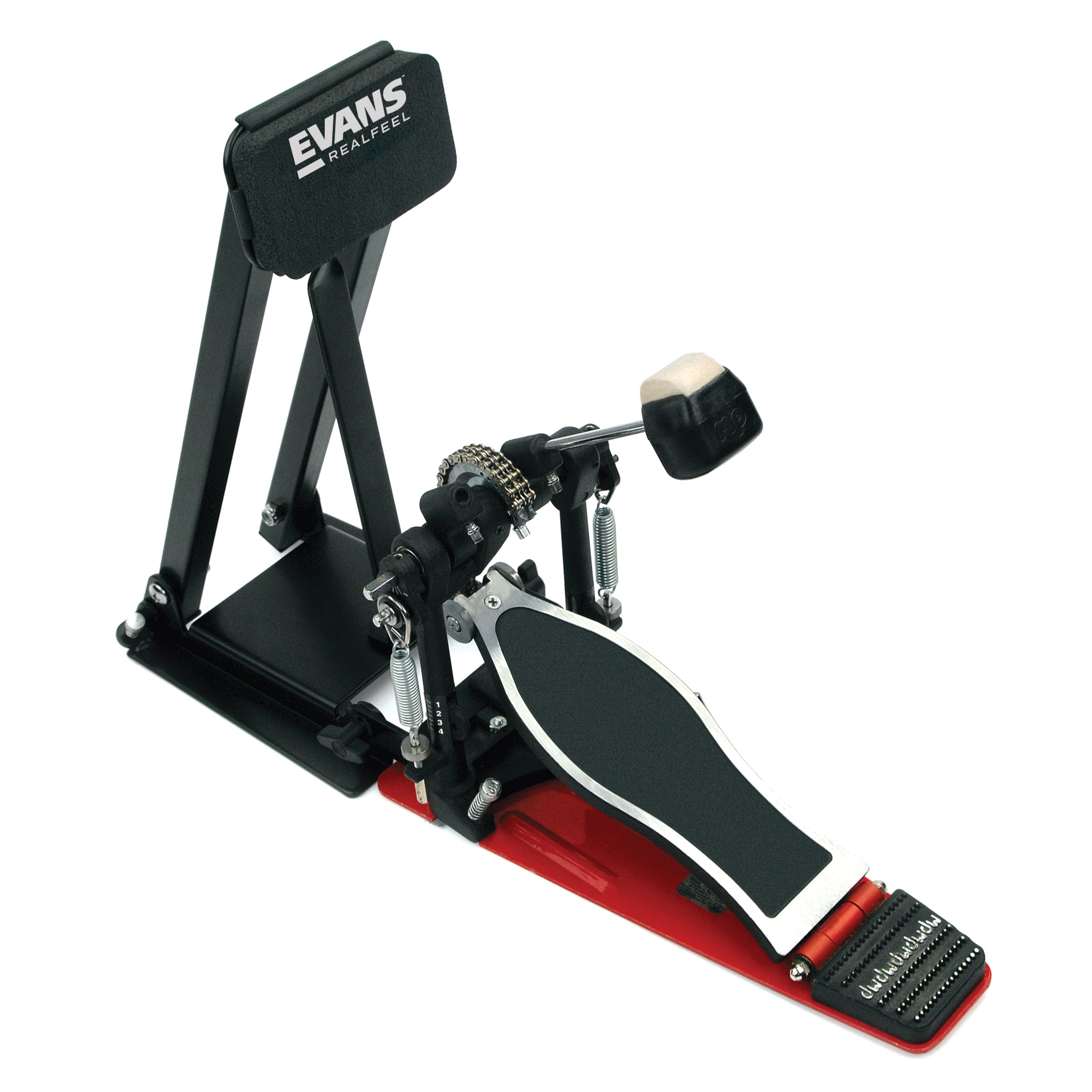 drum pad pedal RealFeel by Evans Folding Bass Pedal Practice Pad