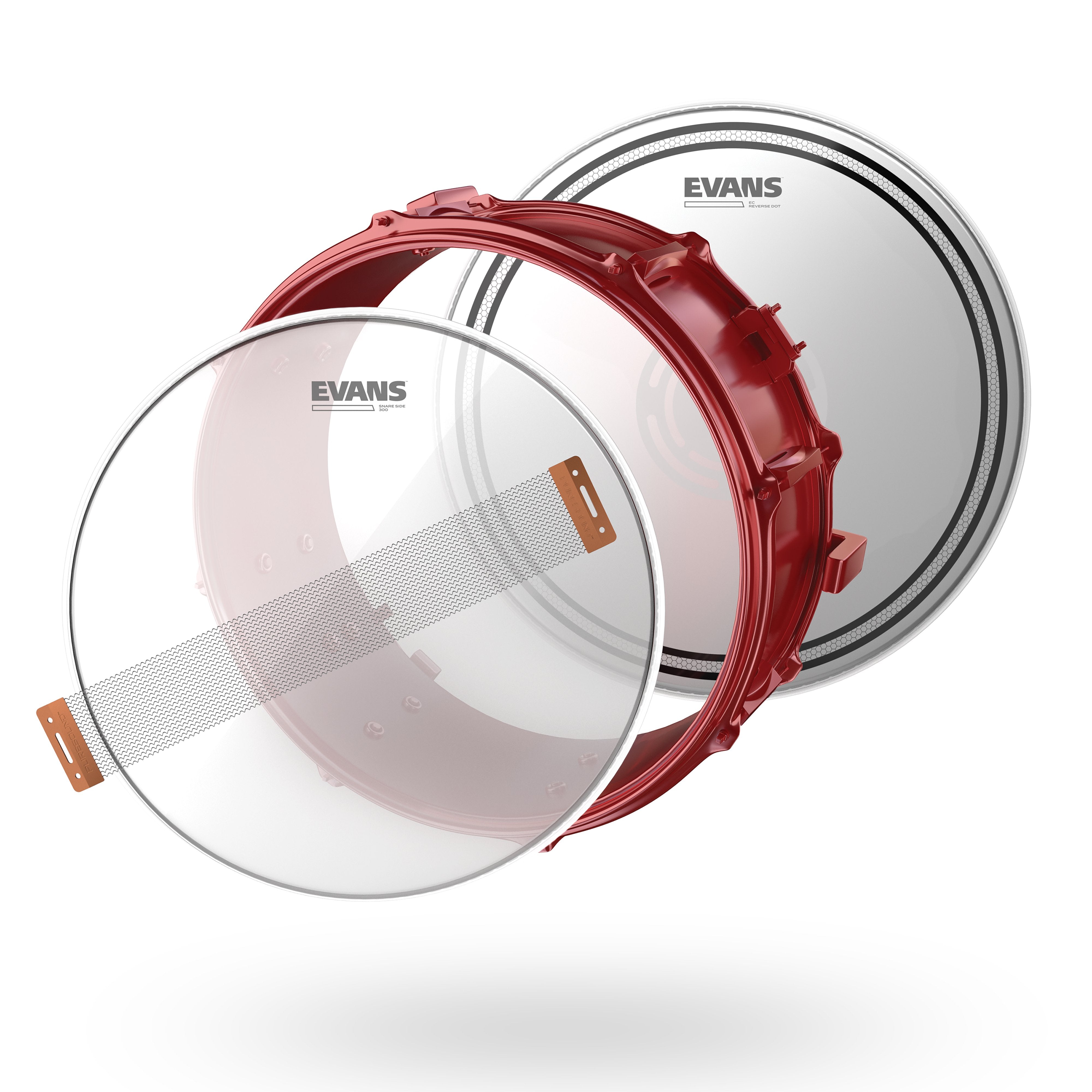 Evans Snare Drum Tune Up Kit - 14" EC Reverse Dot - Image 2
