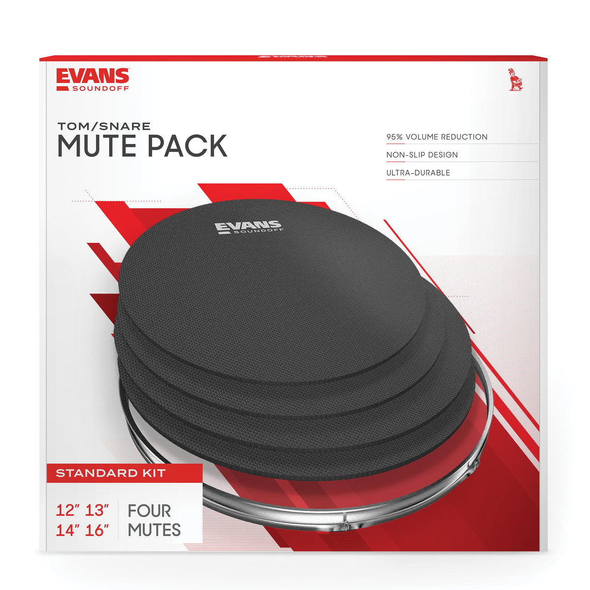 Evans SoundOff Drum Mute Set - 12"/13"/14"/16" - Image 2