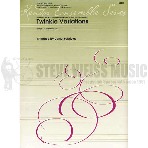 Fabricius (arr.)-Twinkle Variations (SP)-2M (4 players)