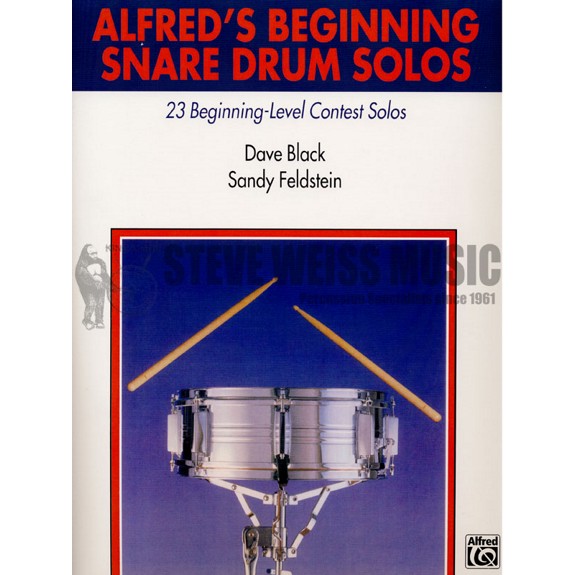Feldstein/Black-Alfred's Beginning Snare Drum Solos (Book only)