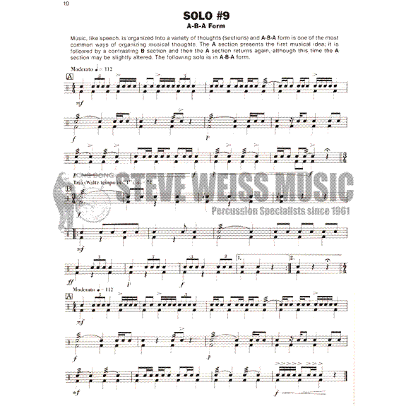 Feldstein/Black-Alfred's Intermediate Snare Drum Solos