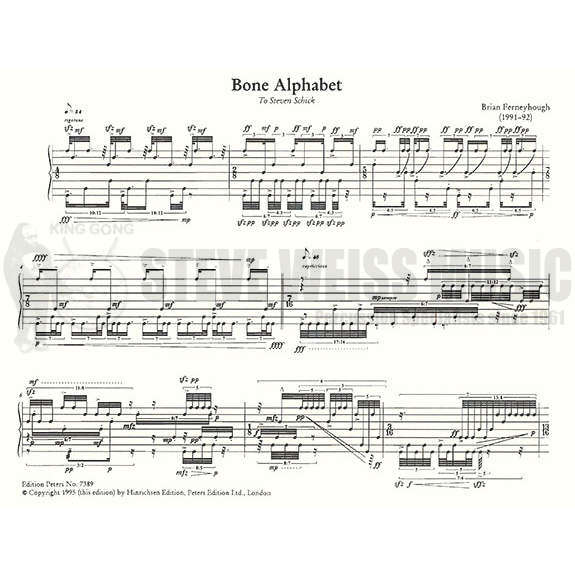 Ferneyhough-Bone Alphabet-P