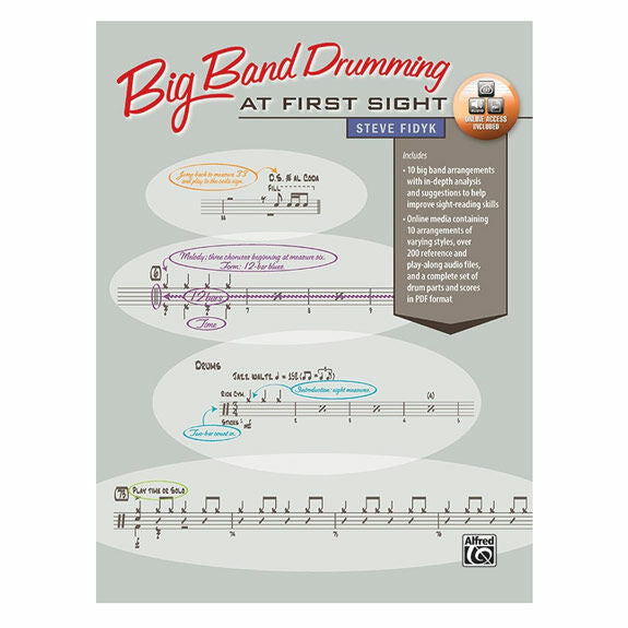 Fidyk-Big Band Drumming at First Sight (Online Audio Access Included)