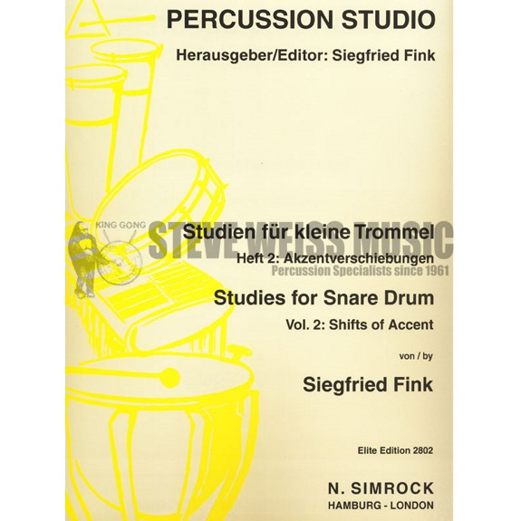 Fink-Studies for Snare Drum Vol 2 : Shifts of Accent