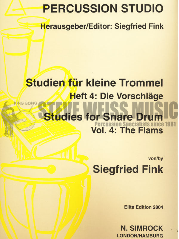 Fink-Studies for Snare Drum Vol 4 : The Flams