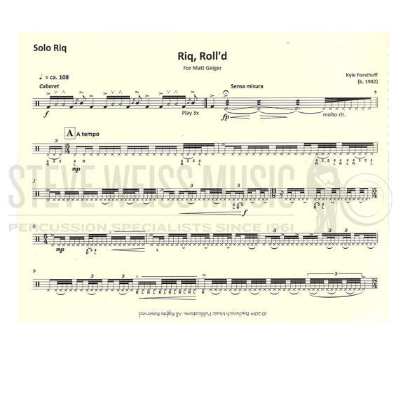 Forsthoff-Riq, Roll'd-Riq