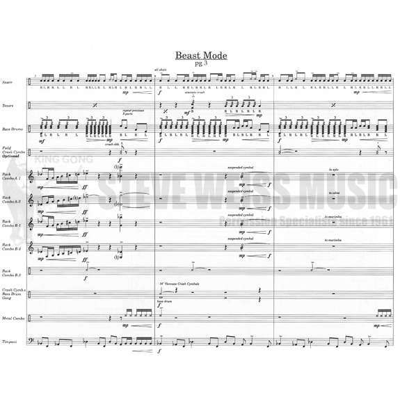 Freytag-Beast Mode (SP)-X/V/2M/4T/P/Drumline