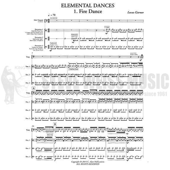 Garner-Elemental Dances (SP)-Solo T/V/X/M