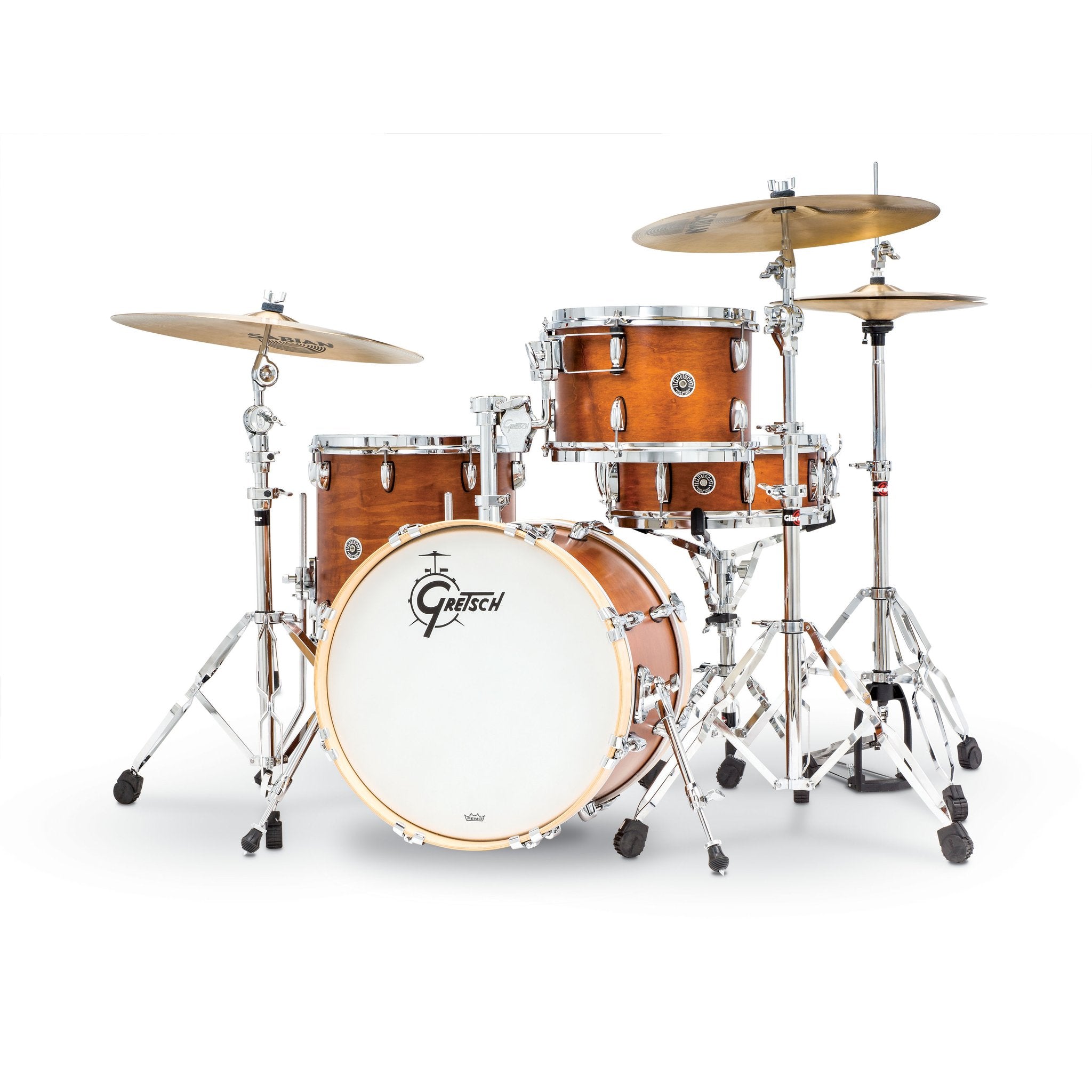 Gretsch Brooklyn 4pc Shell Pack 18 Bass Satin Mahogany" gb-j484-sm