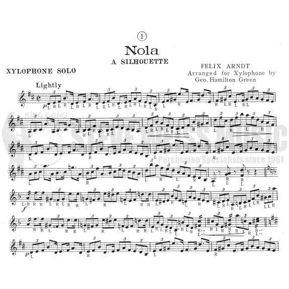 Green-George Hamilton Green's Xylophone Solos (Solo part ONLY)-X