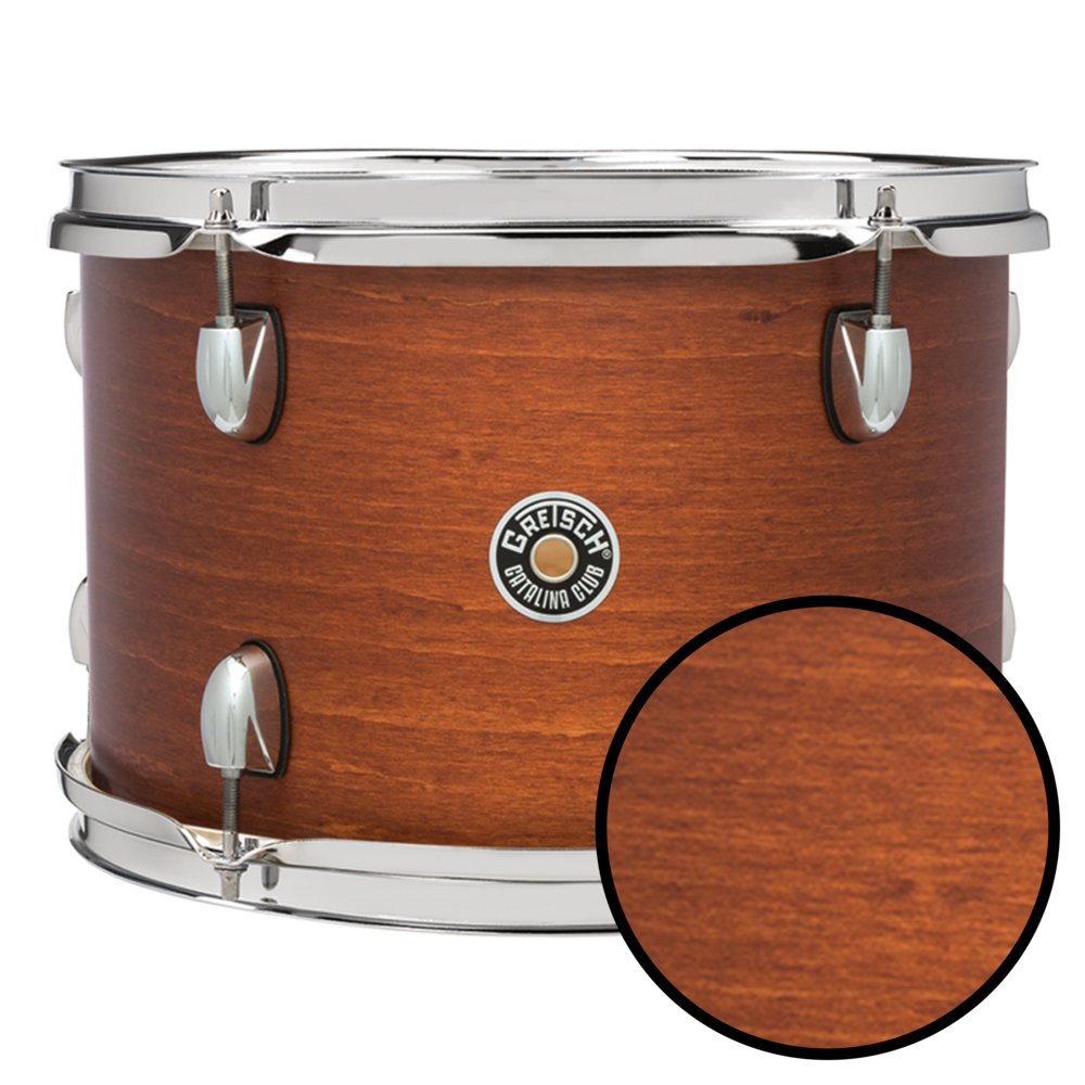 Gretsch Catalina Club CC2 4-Piece Shell Pack with 18" Bass Drum - Satin Walnut Glaze ct1-j484 Finish