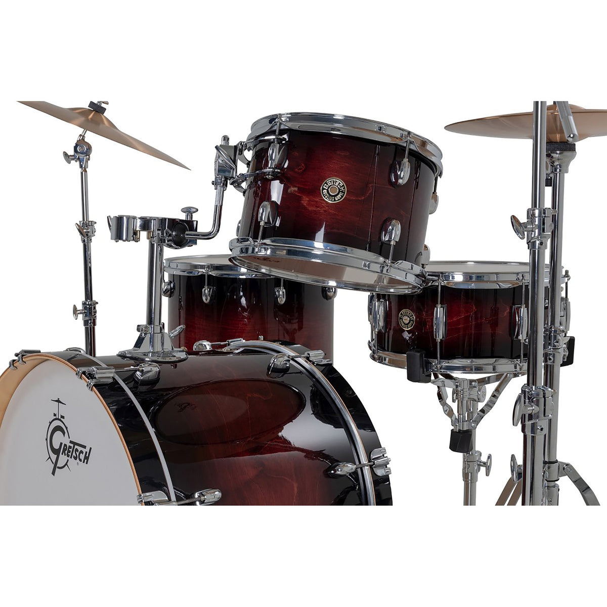 Gretsch Catalina Maple Drum Set Shell Pack Deep Cherry Burst cm2-e624s-dcb snare side 1