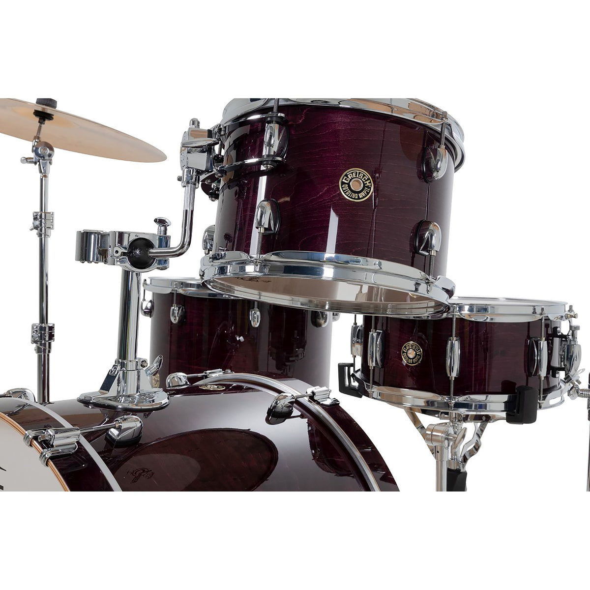 Gretsch Catalina Maple Drum Set Shell Pack Purple Gloss cm2-e624s-pgtom and snare 1