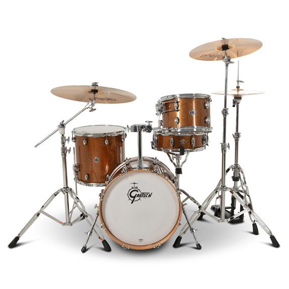 Gretsch Catalina Club CC2 4-Piece Shell Pack with 18" Bass Drum - Bronze Sparkle