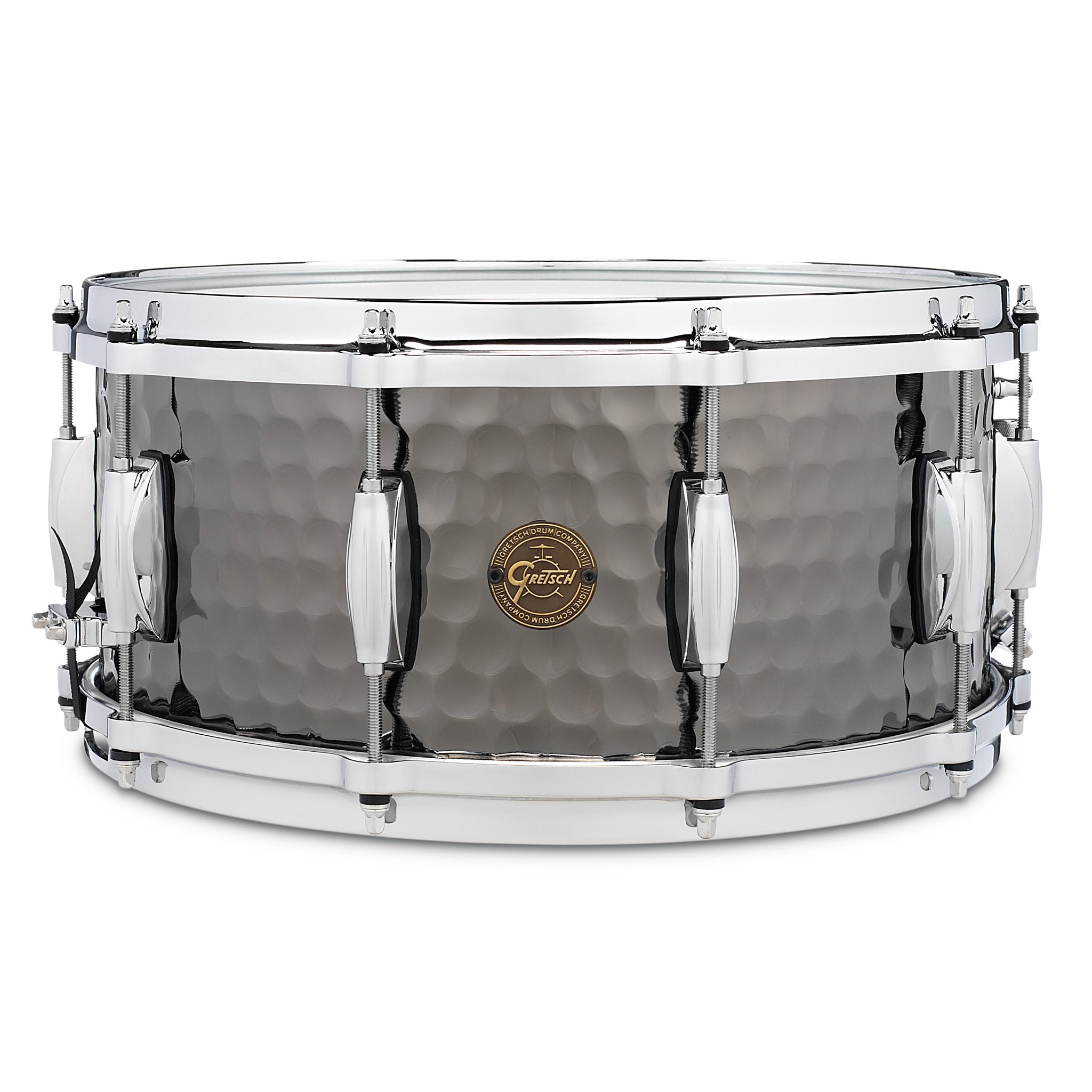 Gretsch Full Range Series Hammered Black Steel Snare Drum - 14x6.5 s1-6514-bsh