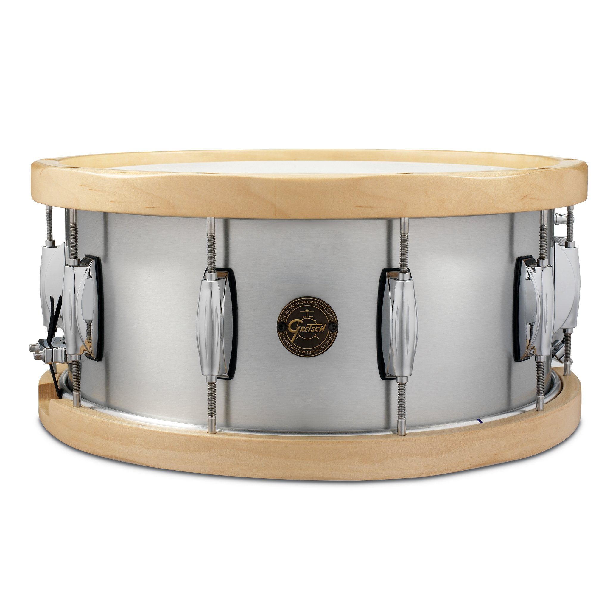 Gretsch Full Range Series Wood Hoop Aluminum Snare Drum - 14x6.5 s1-6514a-wh