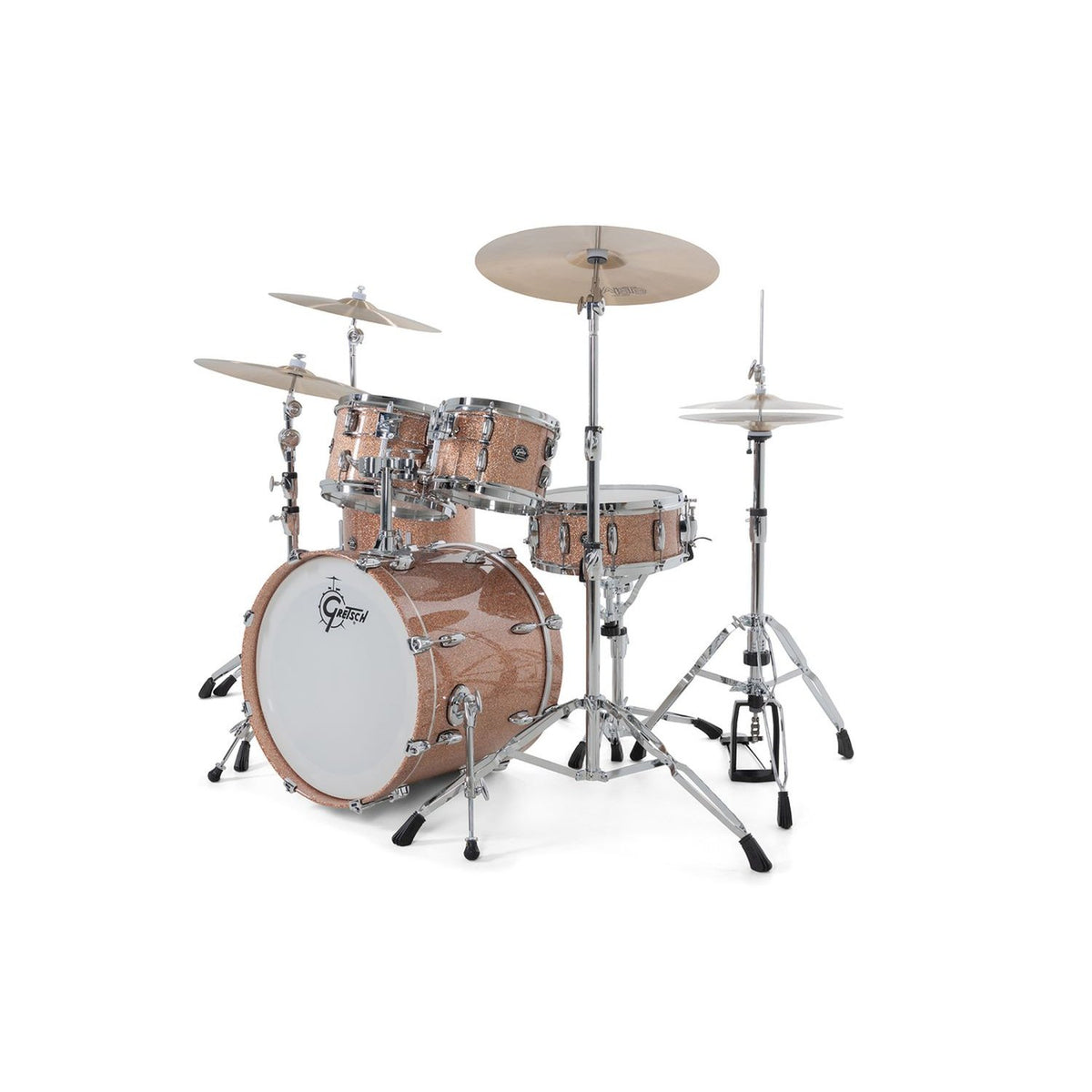 Gretsch Renown 5 Piece Drum Set Snare Side rn2-e605-csp