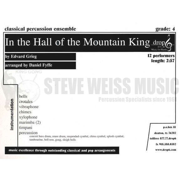 Grieg-In the Hall of the Mountain King arr. Fyffe (SP)-B/V/C/Cro./X/2M/4T/P