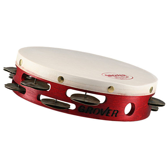 Grover 08" Custom Dry Double Row Tambourine - Silver