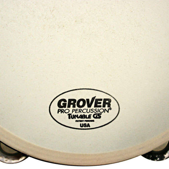Grover 10" Tunable German Silver Double Row Tunable Tambourine - German Silver