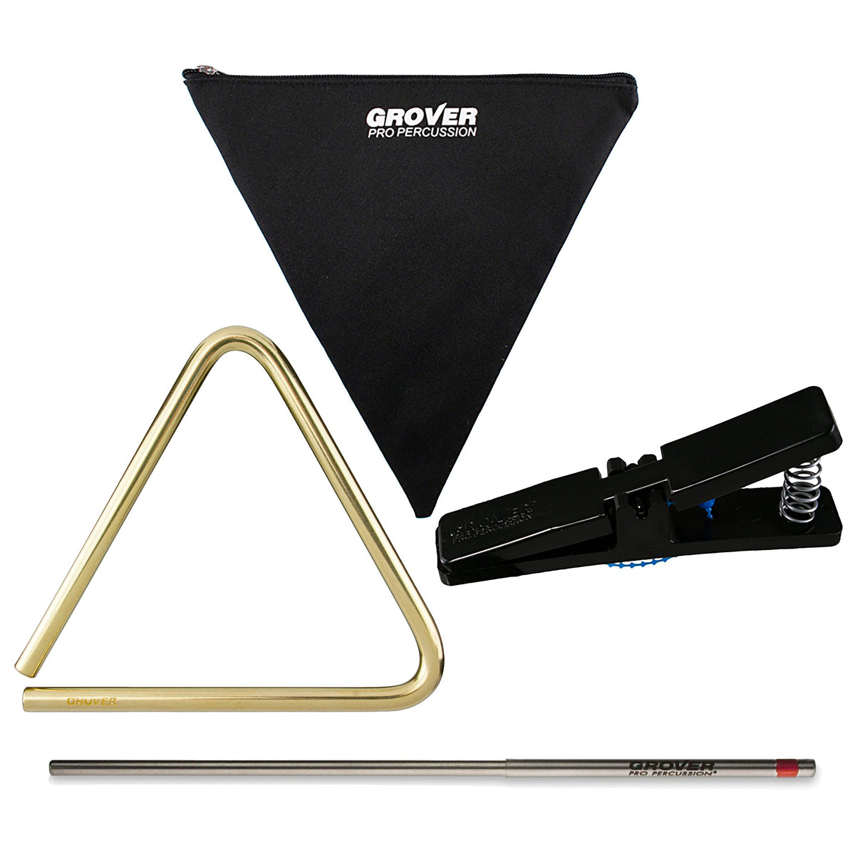 Grover Bronze Concert Triangle Pack