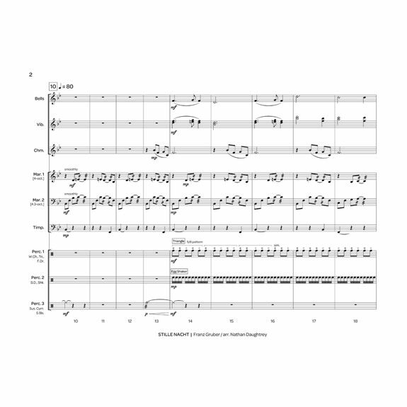 Gruber-Stille Nacht ("Silent Night") arr. Daughtrey (SP) (PERC. ENS. VERSION)