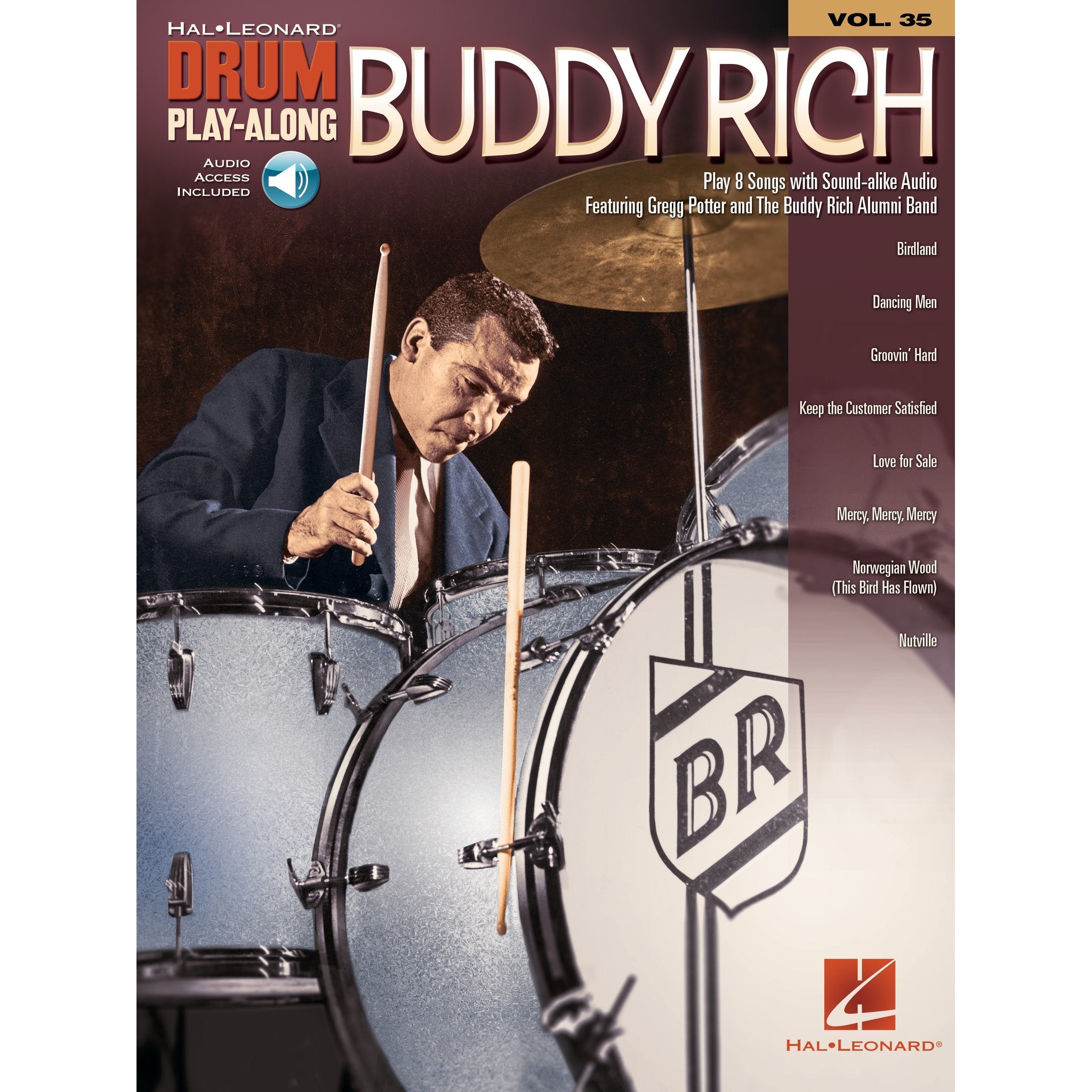 Hal Leonard Drum Play Along - Buddy Rich Vol. 35 (Audio Access Included)