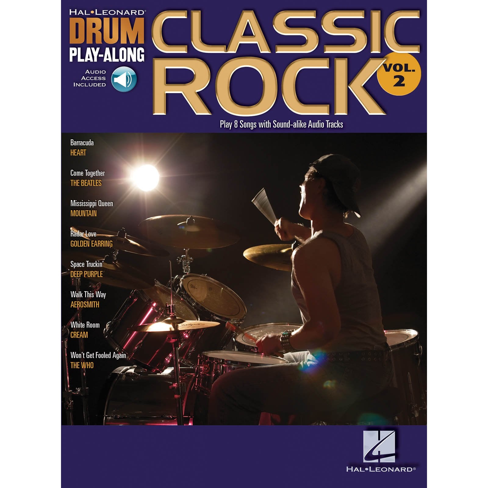 Hal Leonard Drum Play-Along-Classic Rock vol. 2 (Online Audio Access Included)