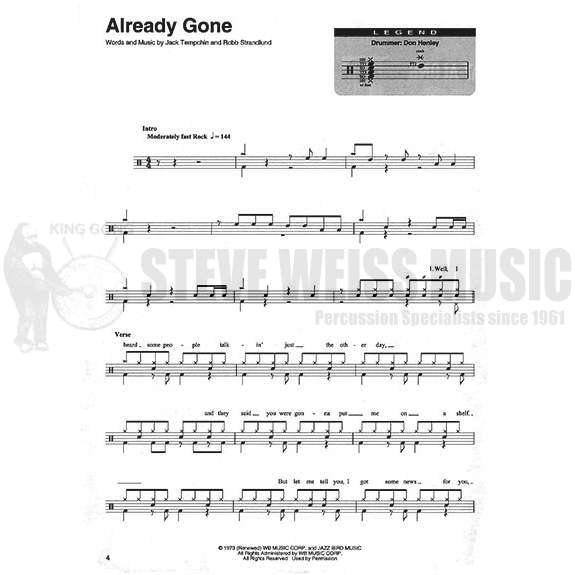 Hal Leonard Drum Play-Along-Eagles vol. 38 (Audio Access Included)