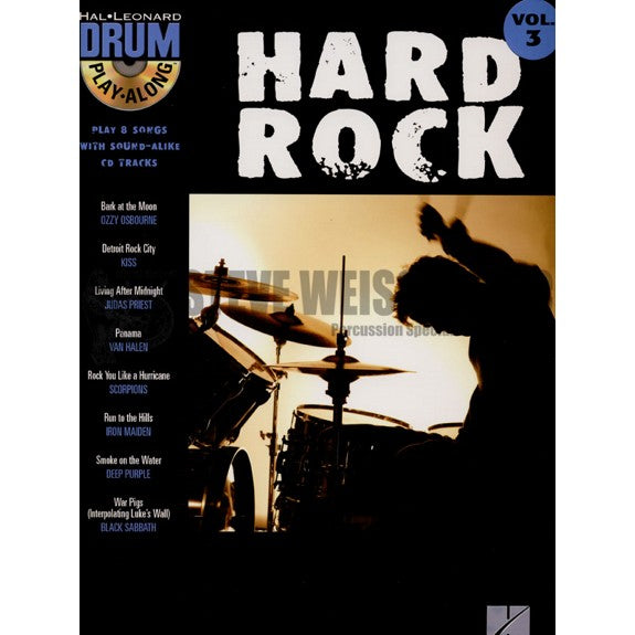 Hal Leonard Drum Play-Along-Hard Rock vol. 3 (bk/cd)
