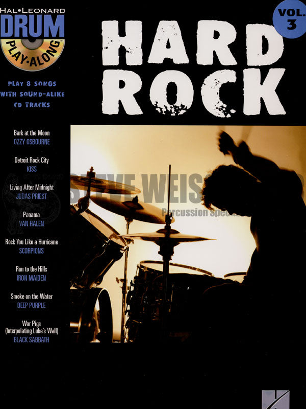 Hal Leonard Drum Play-Along-Hard Rock vol. 3 (bk/cd)