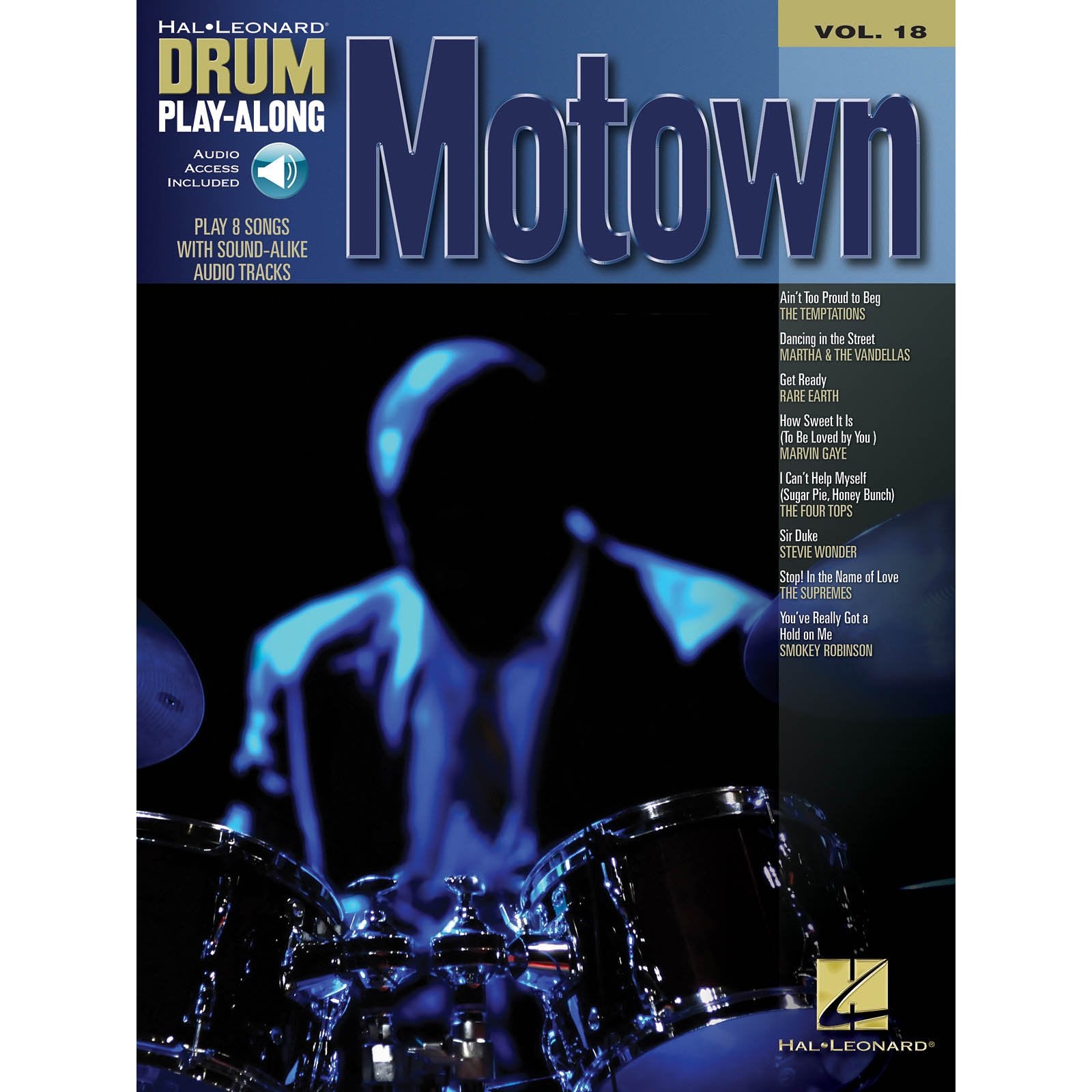 Hal Leonard Drum Play-Along-Motown vol. 18 (Online Audio Access Included)