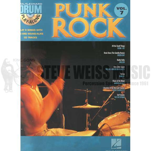 Hal Leonard Drum Play-Along-Punk Rock vol. 7 (BK/CD)