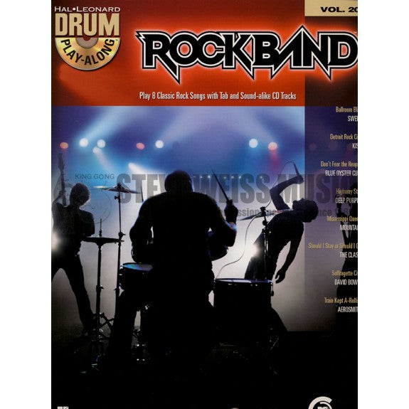 Hal Leonard Drum Play-Along-Rockband vol. 20 (bk/cd)