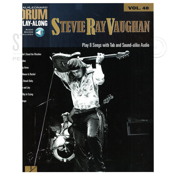 Hal Leonard Drum Play-Along-Stevie Ray Vaughan vol. 40 (Audio Access Included)