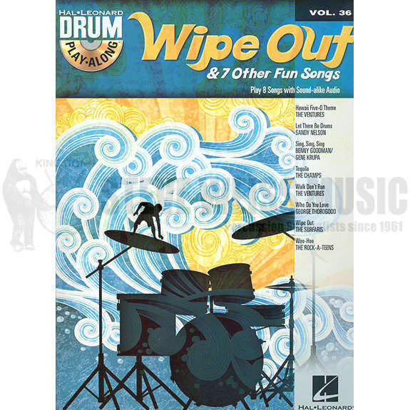 Hal Leonard Drum Play-Along-Wipe Out vol. 36 (bk/cd)